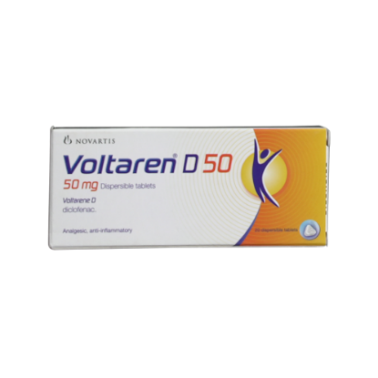 VOLTAREN D50 DISPERSIBLE TABLET 20`S