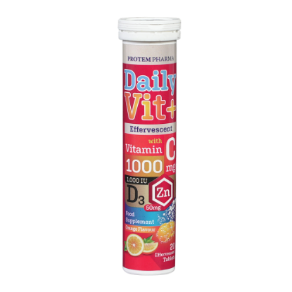 VITAMIN C DAILY+ZINC+VIT D3 EFF TAB 20`S